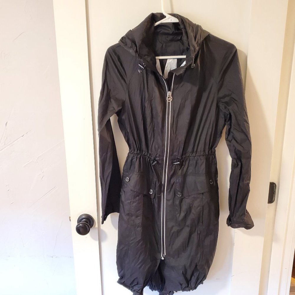 Michael Kors Black Windbreaker Size Medium Excellent Condition